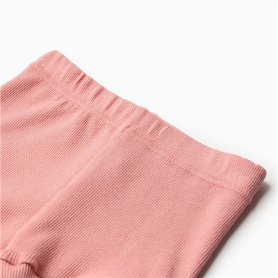 Комплект детский: футболка и шорты MINAKU, рост 62-68 см, пыльно-розовый