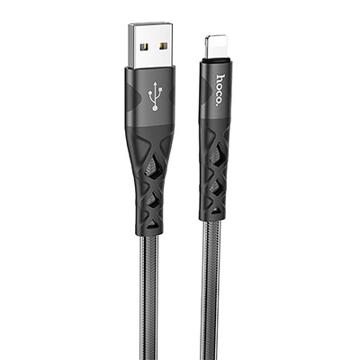 Кабель USB - Apple lightning Hoco U105 12W 120см 2,4A  (black)