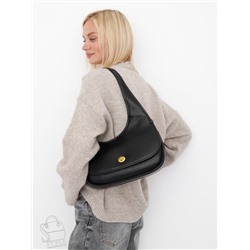 Сумка женская кожаная 1079M black  Polina&Eiterou  в Новосибирске