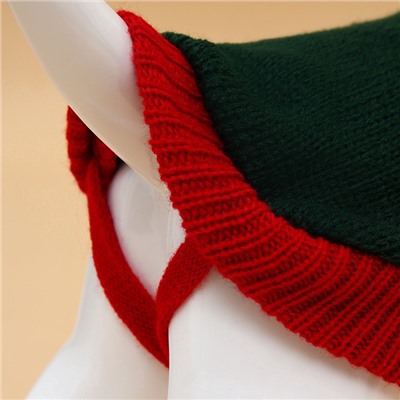 Свитер для животных «Рога удачи», размер XS (ДС 20 см, ОШ 17, ОГ 23-37), зелёный