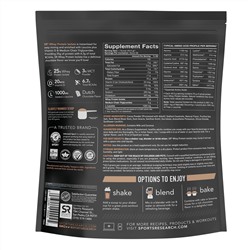 Sports Research, Изолят сывороточного протеина со вкусом черного шоколада, 2,27 кг (5 фунтов)