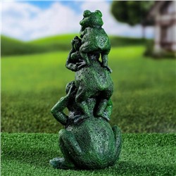 Садовая фигура из гипса «Лягушка пирамидка», 30×15×12 см