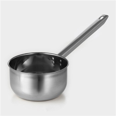 Ковш, 2.1 л, d=18 см, с длинной ручкой, нержавеющая сталь