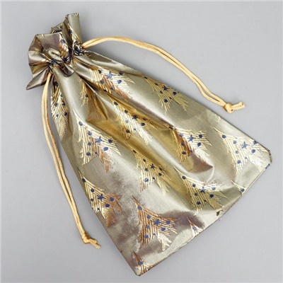 Мешочек подарочный парча «Новогодняя ночь», 16×24 см ± 1.5 см