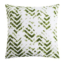 Наволочка декоративная 40×40 см, Zigzags green, 100% хлопок
