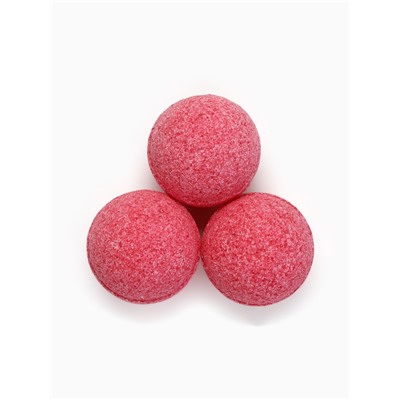 Бомбочки для ванны, аромат клубничный коктейль, набор 3 шт. × 40 г, URAL LAB
