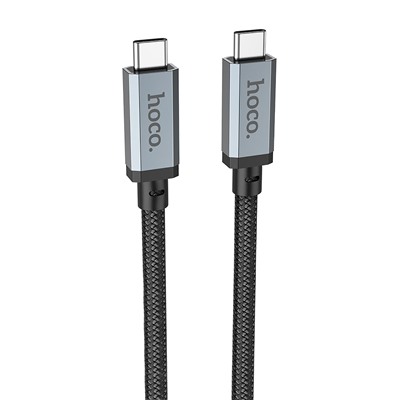 Кабель USB 4.0 Hoco US05 Thunderbolt 4 Pro (20Gbps) 100W 200см 5A  (black)