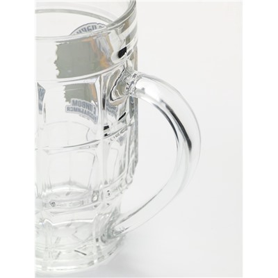 Кружка пивная стеклянная «С легким паром», 500 мл