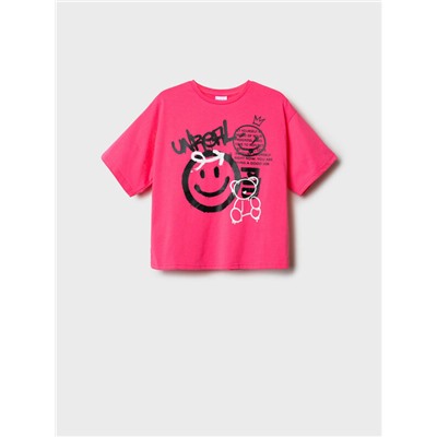 Фуфайка трикотажная для девочек (футболка)