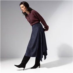 Юбка асимметричного кроя, Грация рассвета (синяя)