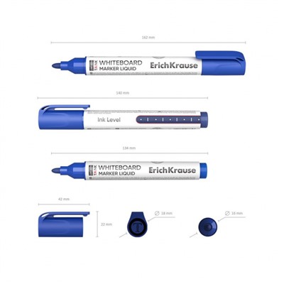 Маркер для магнитной доски с жидкими чернилами Tank LW-600 синий 48775 ErichKrause