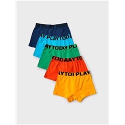 Трусы трикотажные для мальчиков - боксеры, 5 шт в комплекте
