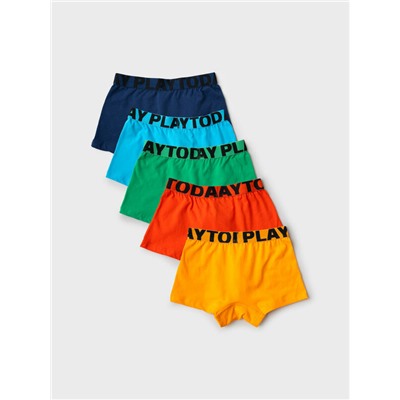 Трусы трикотажные для мальчиков - боксеры, 5 шт в комплекте