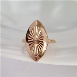 Кольцо 18 р коллекция Дубайское золото, покрытие позолота, арт.314.746-18