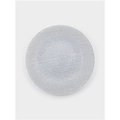 Тарелка подстановочная Magistro Cotton, d=33 см, стекло, серебристая