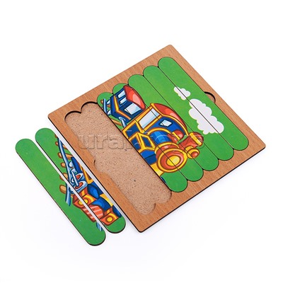 Пазлы-палочки "Транспорт" дер.