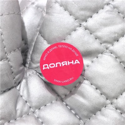 Набор прихваток Доляна «Профи», 2 шт., 37.5×17.5×2 см, серые