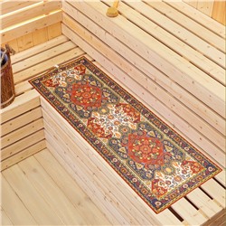 Коврик - лежак для бани и сауны с принтом «Ретро 2», 150×50 см