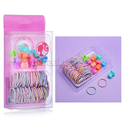 Набор резинок/заколок для волос "Нежность" 60 предметов