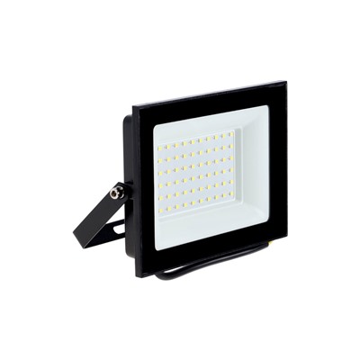 Прожектор светодиодный VKL Electric, 70 Вт, 8400 лм, 6500К, IP65, 220 В, чёрный, свечение холодное белое