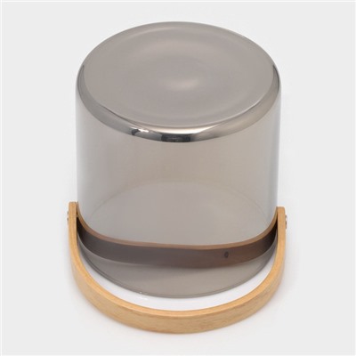 Ведро для льда Magistro «Кайлас», 1.5 л, 13×13 см, стекло, серое