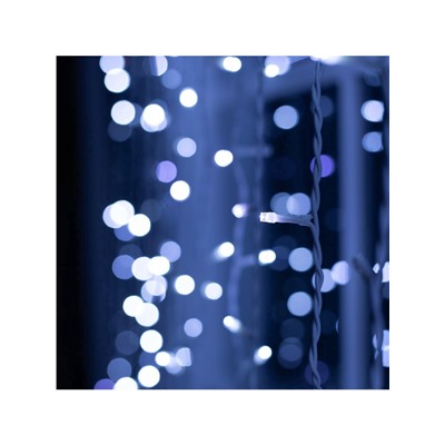 Гирлянда «Занавес», 2×7.4 м, IP44, УМС, 3 Вт, LED 1480/370, 220 В, мерцание, свечение белое
