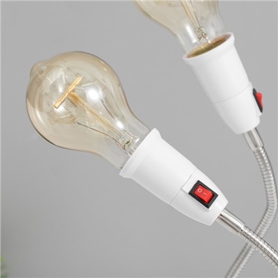 Настольная лампа «Синди дуо» 2×15 Вт Е27 белый 3×3×40 см RISALUX