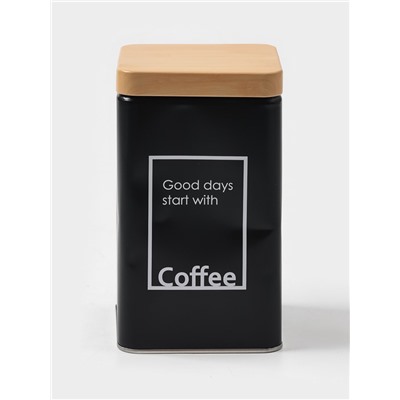 УЦЕНКА Банка для сыпучих продуктов 9×9×15 см Lifestyle кофе