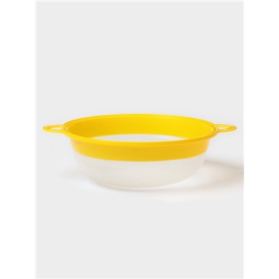 Сито для просеивания, пластик, d=18 см, жёлтое