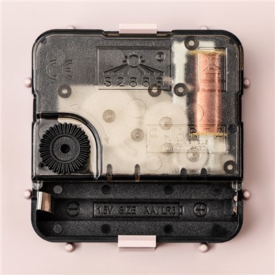 Часы настенные интерьерные, бесшумные, плавный ход, d=30.5 см, розовые