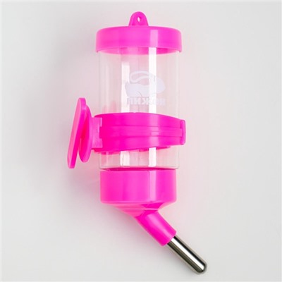 Поилка для грызунов «Пижон», 80 мл, розовая