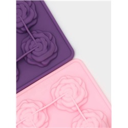 Форма для кондитерских украшений Доляна «Розочки», силикон, 20.7×14.3×1.3 см, 12 ячеек, МИКС