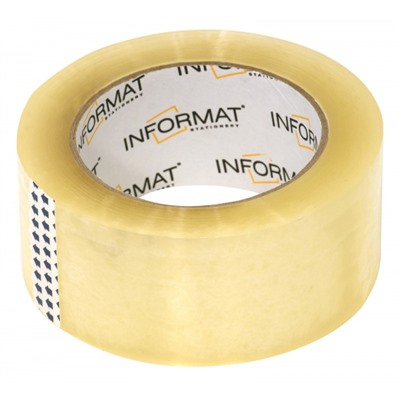 Клейкая лента 48 мм х 117 м прозрачная 43 мкм T48117-03 inФОРМАТ