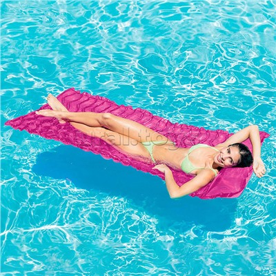 Матрас для плавания «Волна», 229 х 86 см, цвета МИКС, 58807EU INTEX