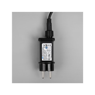 Гирлянда «Клип-лайт» 3 нити по 20 м, IP44, УМС, тёмная нить, 399 LED, свечение синее, 8 режимов, 24 В