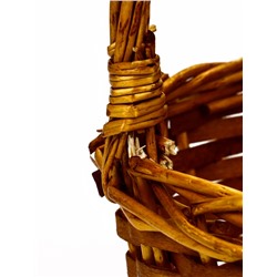 УЦЕНКА Корзина плетеная (ива): 38×27хH14хHH37, 1 шт., натуральный