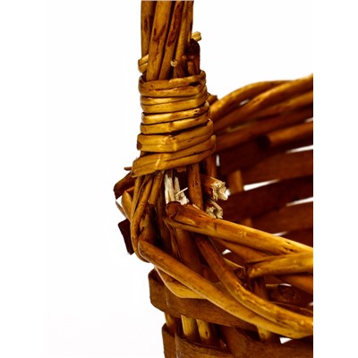 УЦЕНКА Корзина плетеная (ива): 38×27хH14хHH37, 1 шт., натуральный