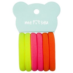 Резинка для волос 6 шт неон ассорти MS_60532 (369174) MESHU