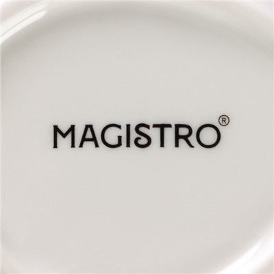 Салатники Magistro «Церера», набор 2 шт., 15.3×13×5.5 см, фарфор, белые