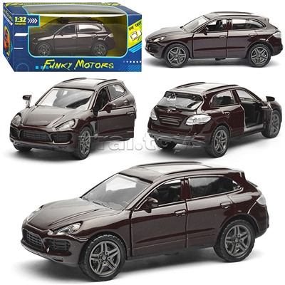 Черная инерционная машинка Кроссовер die-cast,1:32, открывающиеся двери