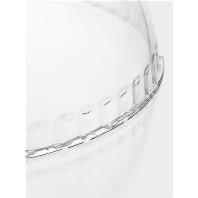 Блюдо с крышкой Доляна «Эстет», d=23.5 см, бамбук, стекло