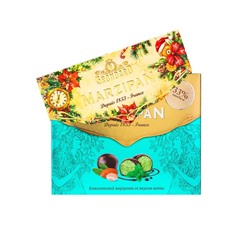 Конфеты подарочные новогодние глазированные марципановые, мятные, 126 г