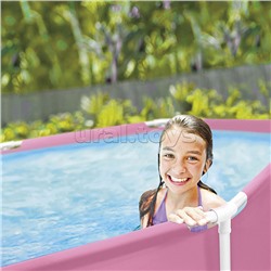 Бассейн каркасный Metal Frame Pool, с фильтром, розовый, от 6 лет, 28292NP INTEX