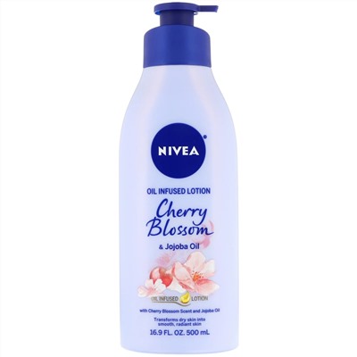 Nivea, Oil Infused Lotion, Cherry Blossom & Jojoba Oil, 16.9 fl oz (500 ml)