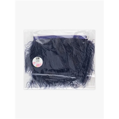 Перья страуса декоративные, на ленте,8-10 см, 5±0.5 м, тёмно-синие