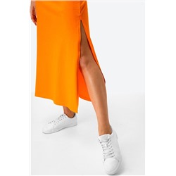 Однотонное женское платье-футболка Happyfox