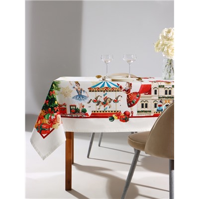 УЦЕНКА Скатерть Этель "Щелкунчик" 150х220 см, с ВГМО, 100% хл, саржа 190 г/м2