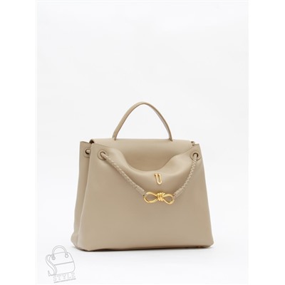 Сумка женская кожаная 6046PE cappuccino Polina&Eiterou /50