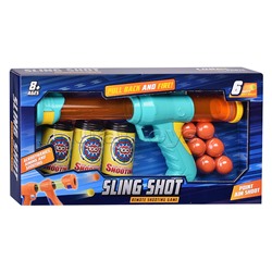 Пистолет "Sling shot" с шариками и мишенью, в коробке