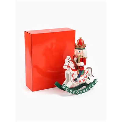 Фигурка из дерева «Щелкунчик на лошадке», 28 см